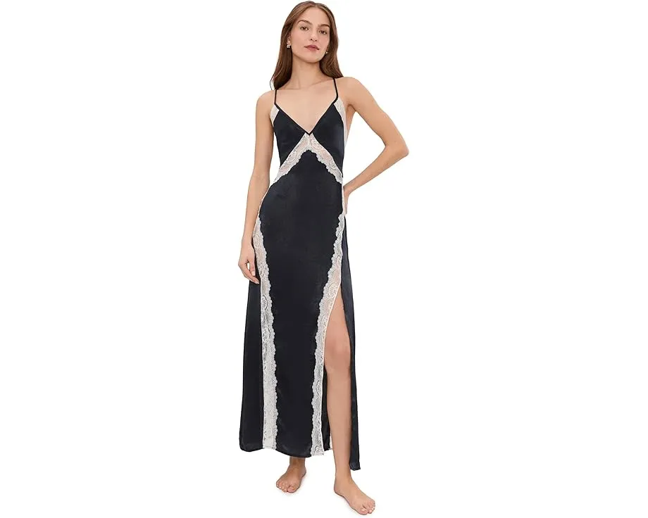 Free People комбинация Some Kind Of Love макси с кружевом и открытой спиной