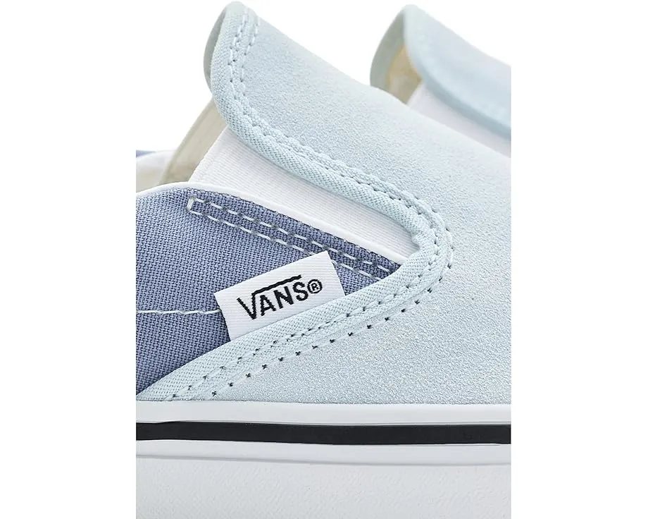 Кеды Vans Classic Slip-On Checkerboard на низком профиле с эластичными вставками