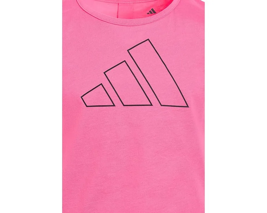 Детский комплект adidas Kids: футболка со складкой сзади и сетчатые шорты