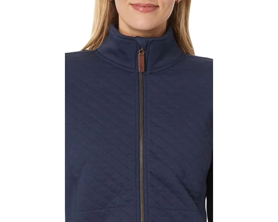 Свитшот L.L.Bean Quilted Full Zip Sweatshirt с воротником-стойкой и стеганым дизайном