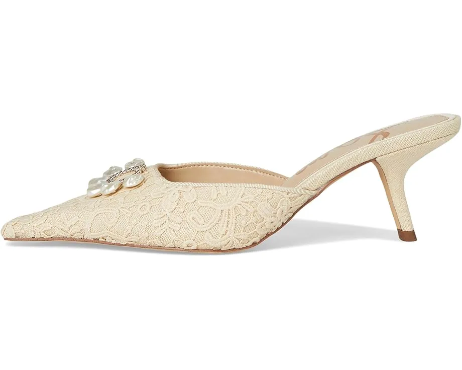 Босоножки на каблуке Brit Orchid с жемчужным декором Sam Edelman