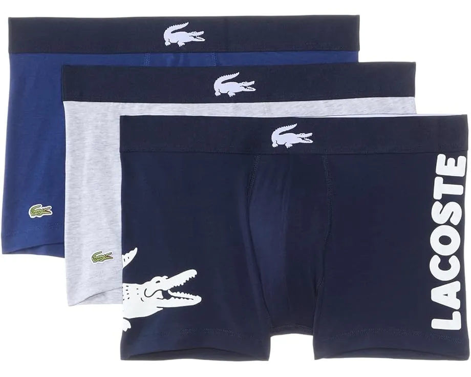 Трусы Lacoste с крупным принтом крокодила 3 штуки