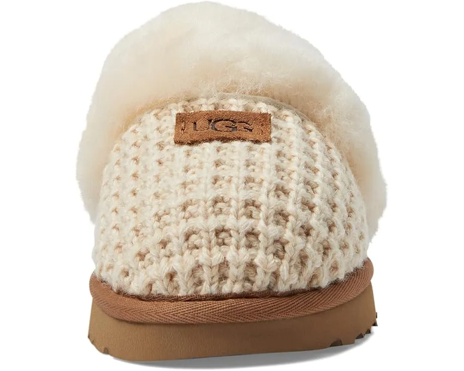 Домашние тапочки UGG Cozy Knit из шерсти и овчины с резиновыми вставками