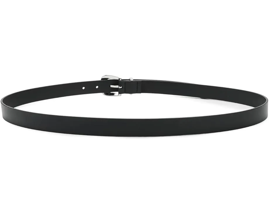 Узкий кожаный ремень Madewell Skinny Leather Western с металлической пряжкой