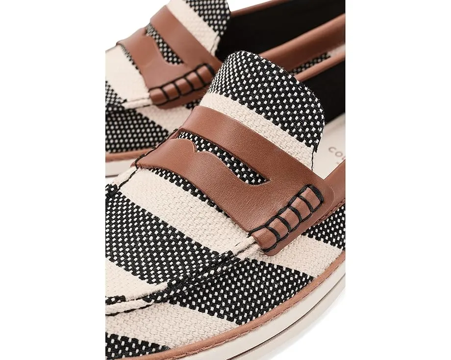 Лоферы Cole Haan Pinch Long-weekender Penny с отделкой из кожи и канвы