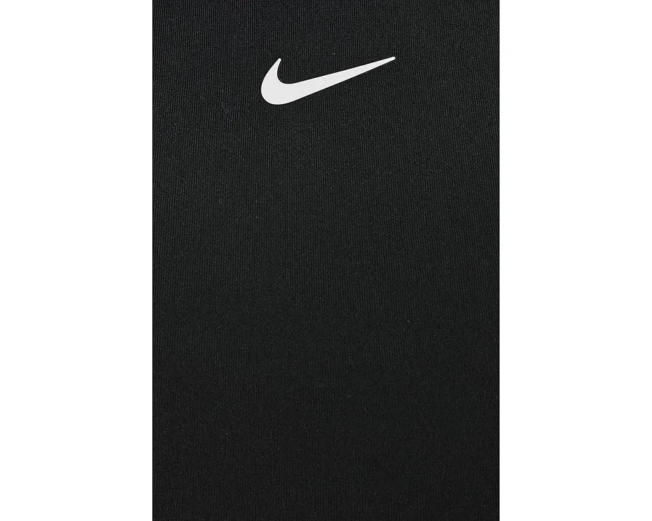 Кроп топ Nike Swim Solid с принтом Swoosh и полной подкладкой