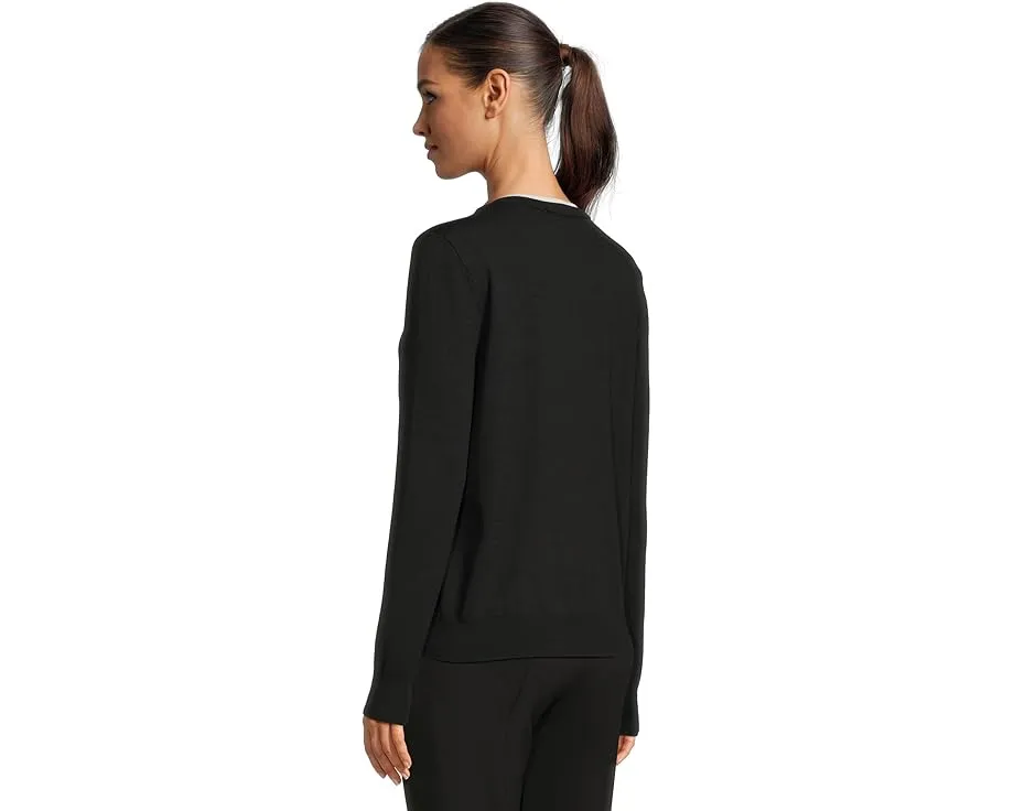 Кардиган Elliott Lauren Modal Knits на пуговицах с двойным воротником