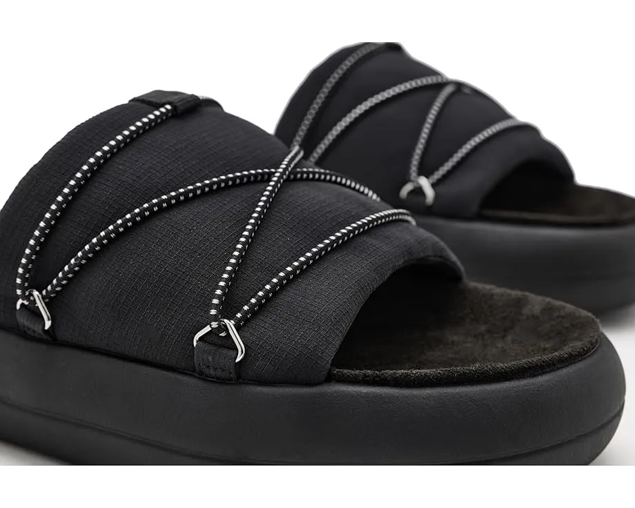 Сланцы Icon Slide от MOON BOOT с верхом из премиальной кожи и открытым носком