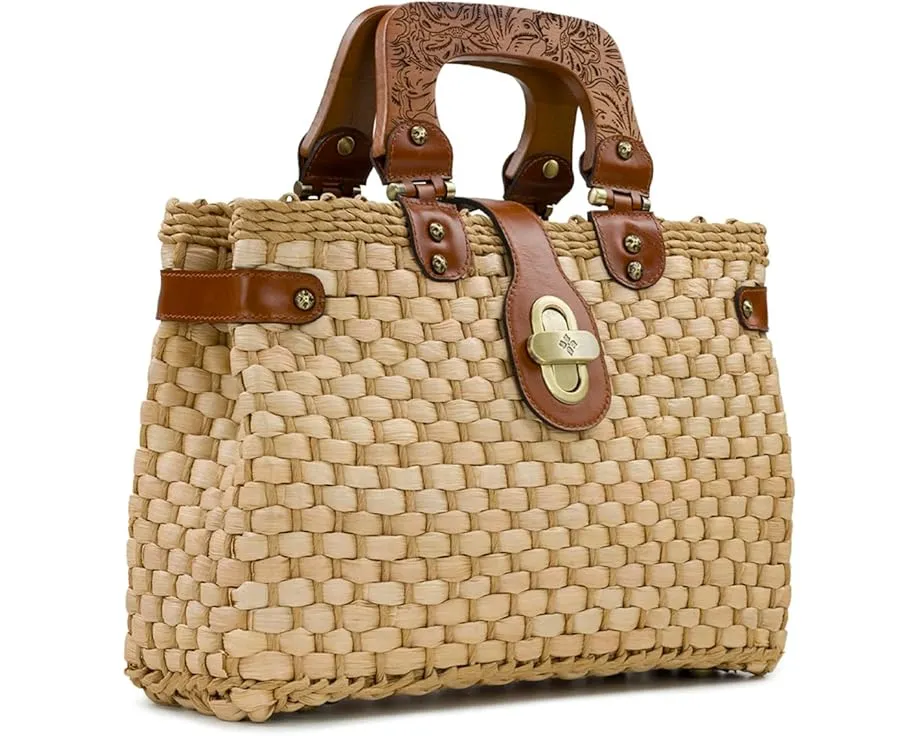 Сумка-сатчел Patricia Nash Sancia с плетением и деревянными ручками
