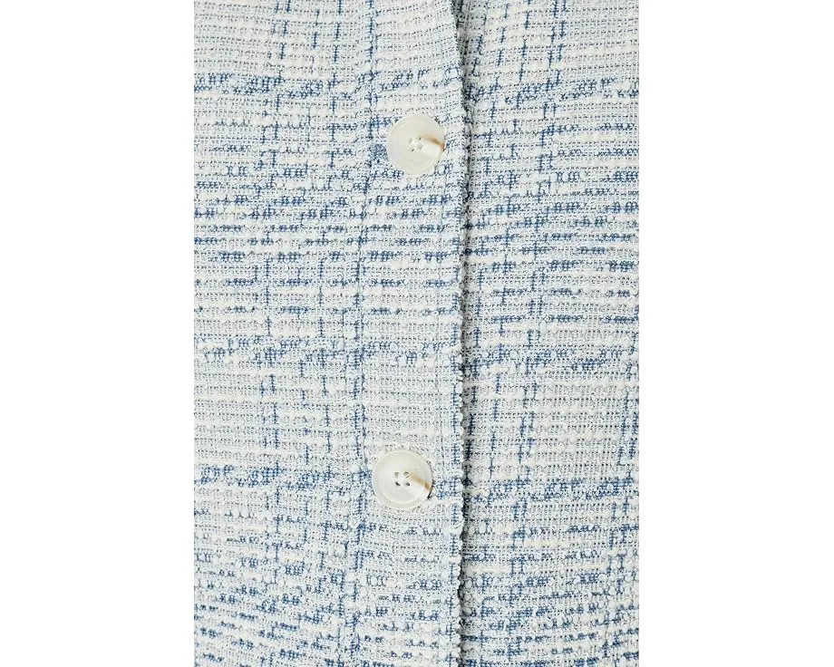 Короткий жакет Liverpool Los Angeles с рукавами-фонариками и клетчатым принтом