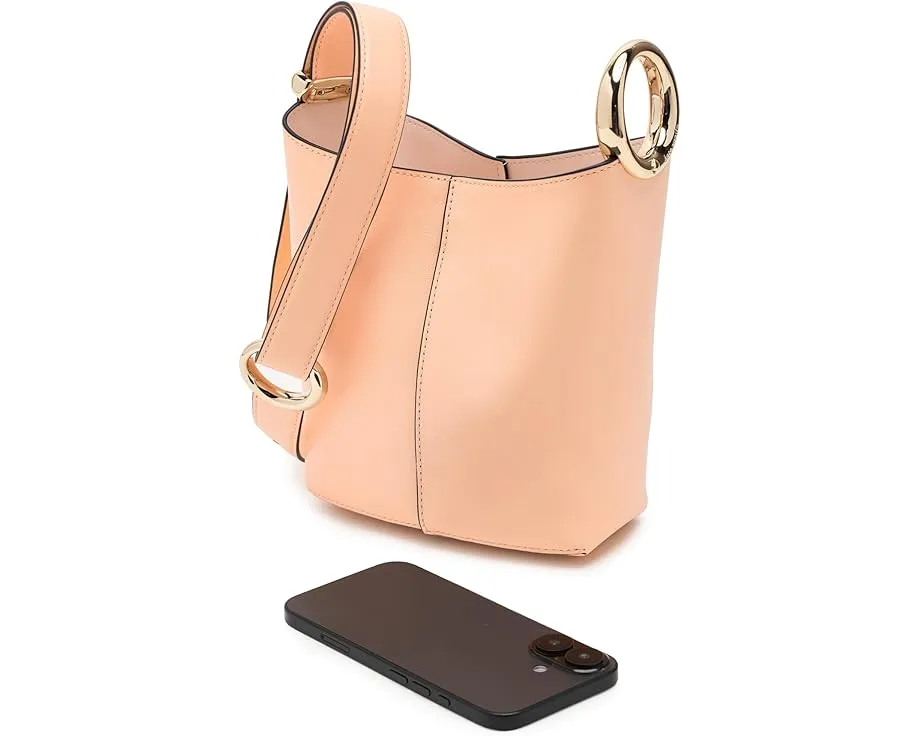Мини-сумка-ведро Halo из мелкозернистой кожи со съемным мешочком Kate Spade New York