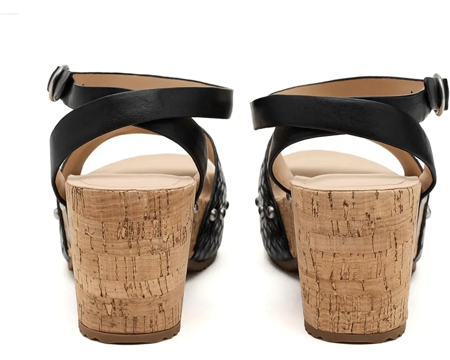 Туфли Vanessa на платформе с открытым носком и пряжкой от Journee Collection