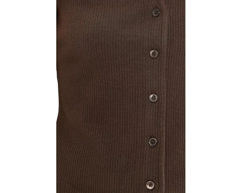 Madewell Knit Vest трикотажный жилет на пуговицах из хлопка