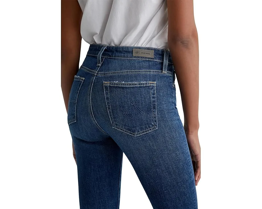 Джинсы AG Jeans Farrah укороченные с расклешением и принтом в стиле памяти