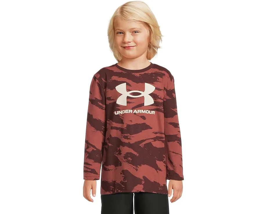 Футболка Under Armour Kids с камуфляжным принтом и мягкой текстурой