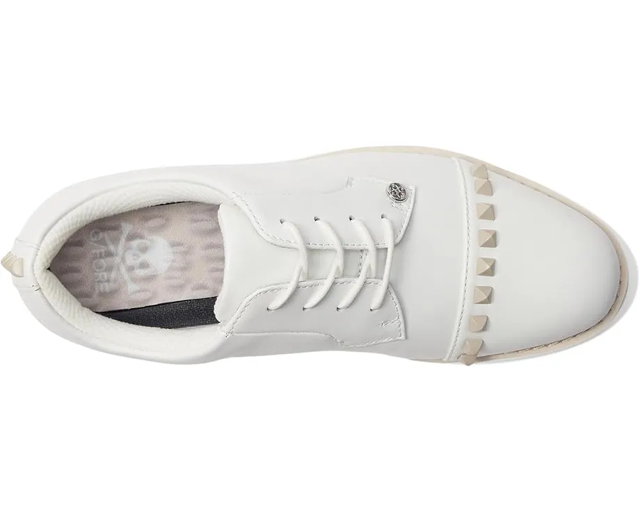 Женские гольф-туфли GFORE Gallivanter из галечной кожи с декоративными шпильками