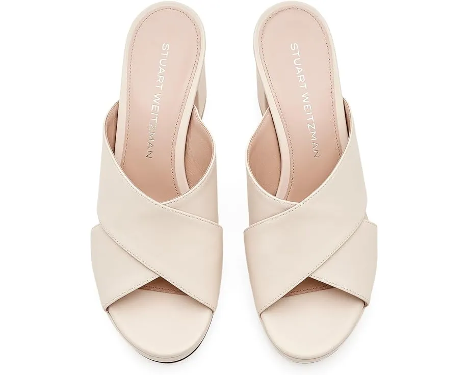 Stuart Weitzman Dayna Platform Slide босоножки на платформе черные