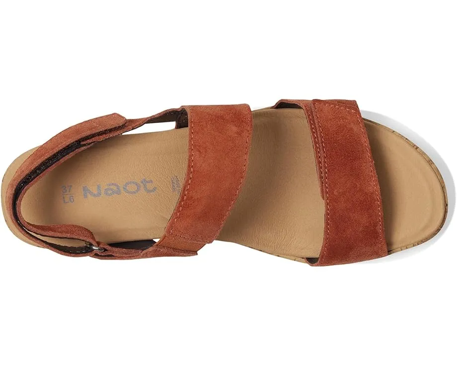 Сандалии Naot Sunrise с клиновидным каблуком и ремешками на липучке