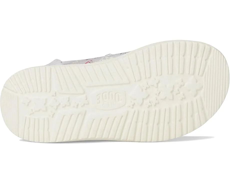 Hey Dude Kids Wendy Unicorn Sparkle детские туфли с блестками и стелькой из пены с памятью