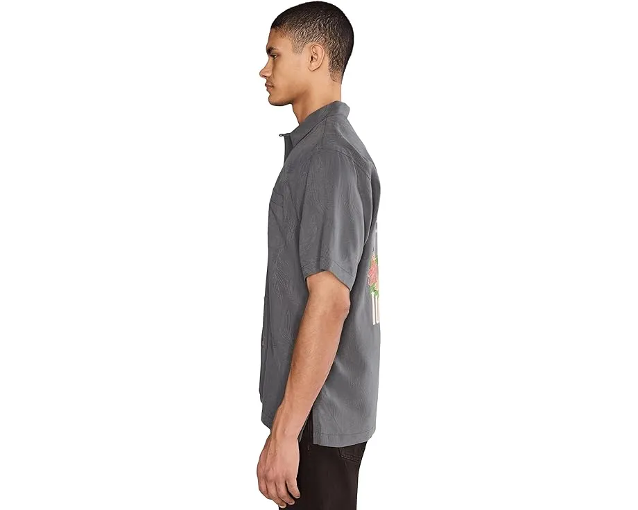 Шелковая рубашка Tommy Bahama Catch Of The Day с жаккардовым узором и вышивкой