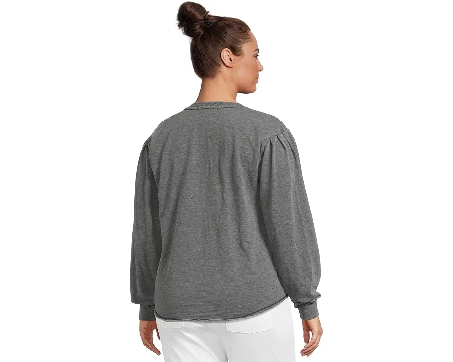 Свитшот Mod-o-doc с длинными плиссированными рукавами и резинками на манжетах