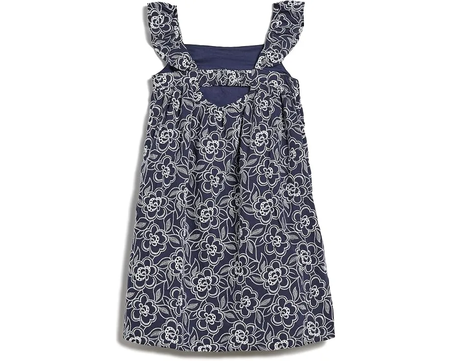 Платье Janie and Jack Bold Eyelet Swing с вышивкой Navy Blue для девочек