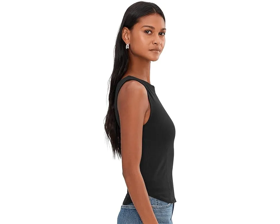 Топ Iconic Free People с вырезом лодочкой и хлопковой тканью