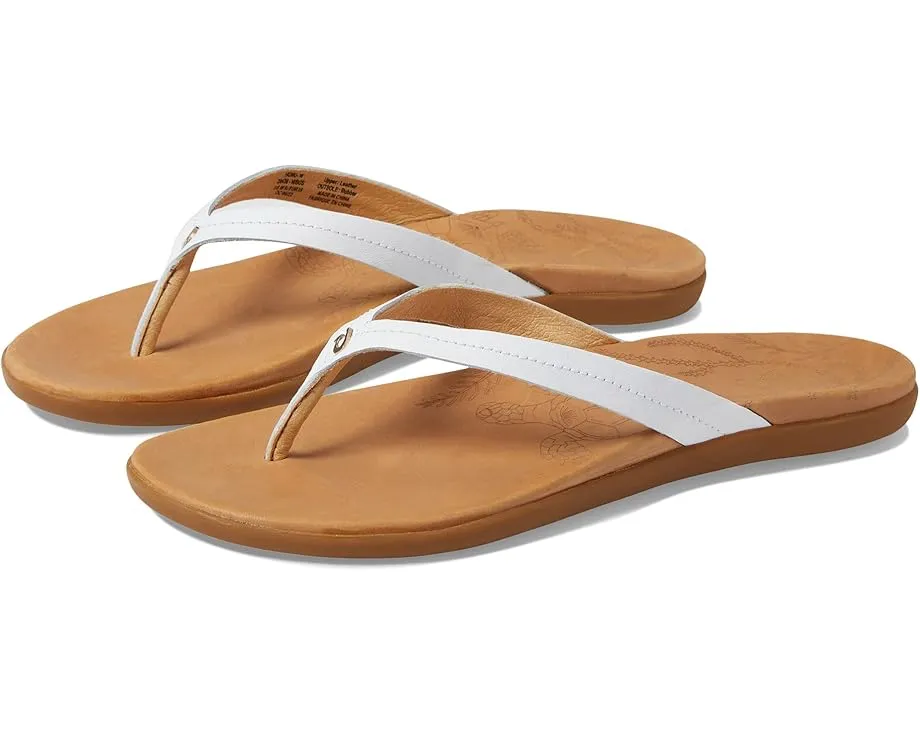 Сандалии OluKai Honu из кожи с поддержкой свода стопы