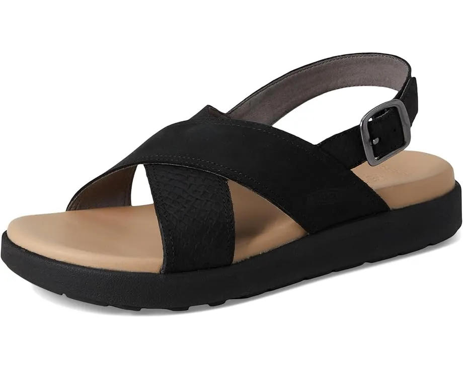 Сандалии KEEN Elle Luxe Cross Strap из кожи с перекрестными ремнями