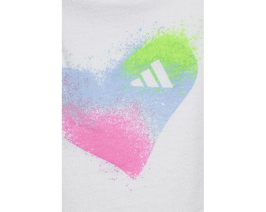 Детский комплект adidas Kids из футболки и юбки-шорт с принтом