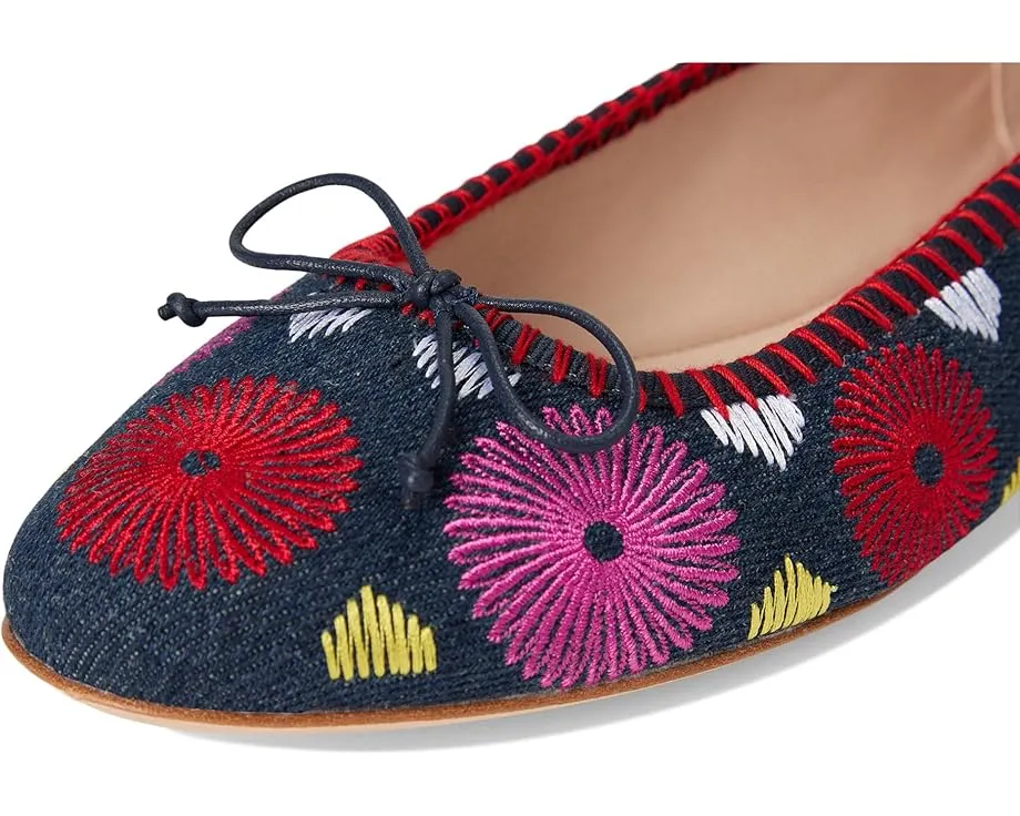 Балетки Bettie Flower Ballet с цветочным принтом и бантом от Jack Rogers