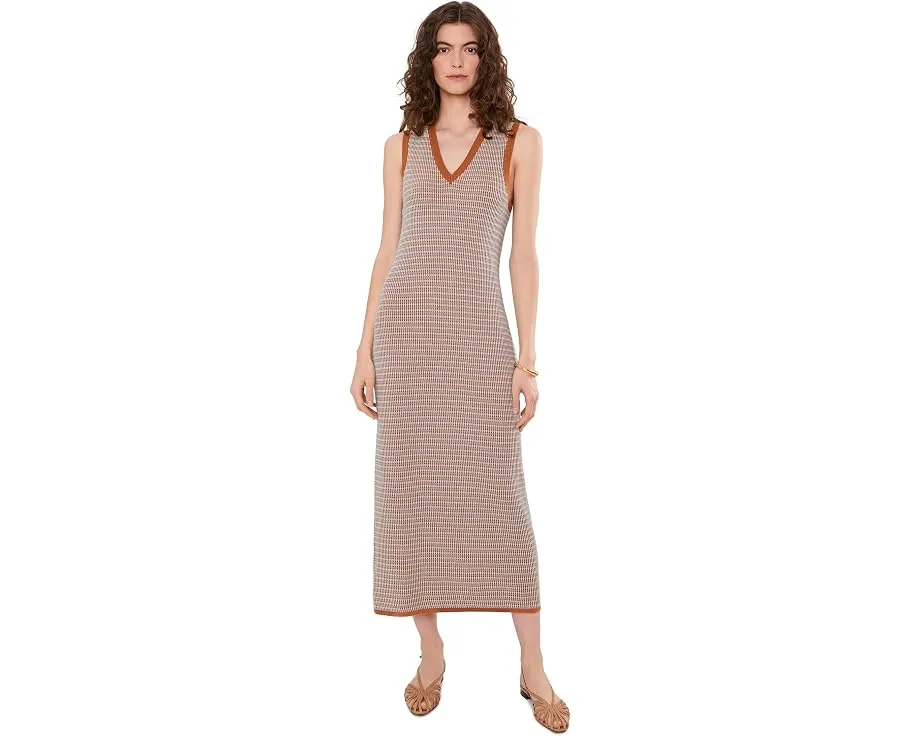 Varley вязаное платье Albane Knit Dress в полоску