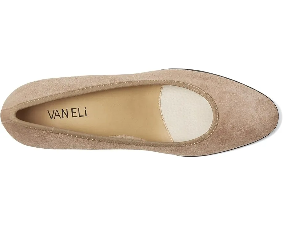 Туфли-лодочки Vaneli Dazzle на устойчивом каблуке из замши