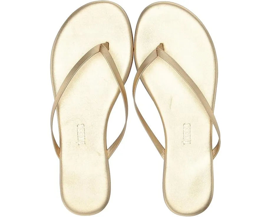 Металлические сандалии TKEES Metallics с кожаной стелькой