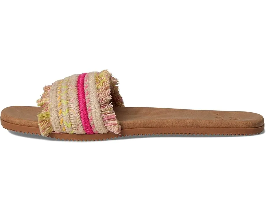 Сандалии Roxy Positano с открытым круглым носком и плоской подошвой