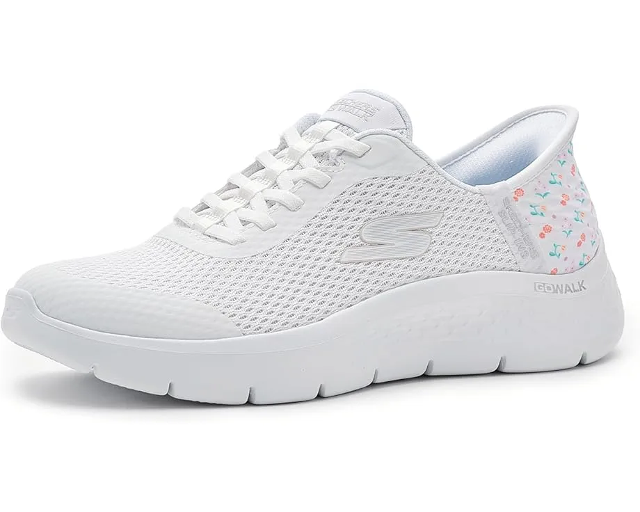 SKECHERS Performance Go Walk Flex Lily Rose с эластичными шнурками и сетчатым верхом