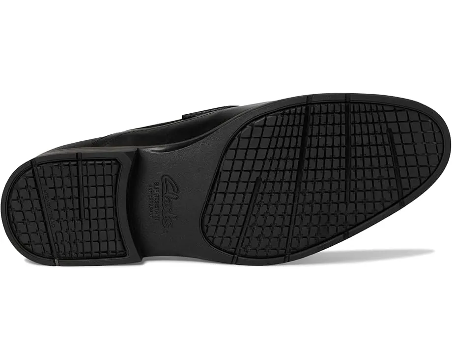 Clarks Steadwell Bit мокасины из цельной кожи с противоскользящей подошвой