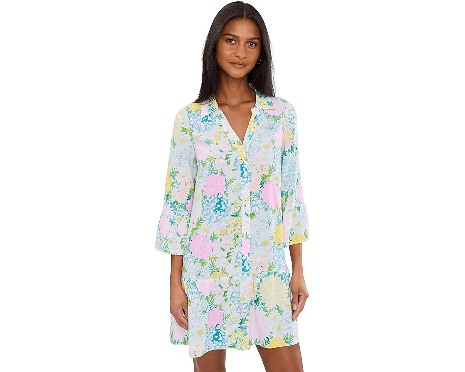 Туника Lilly Pulitzer Rayanna Tunic Dress с свободным кроем и воланами