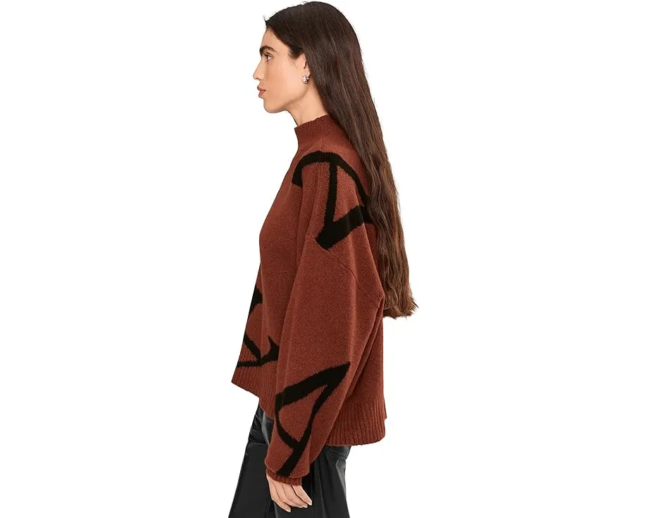 Свитер AllSaints A Star Jumper с воротником-стойкой из смеси шерсти