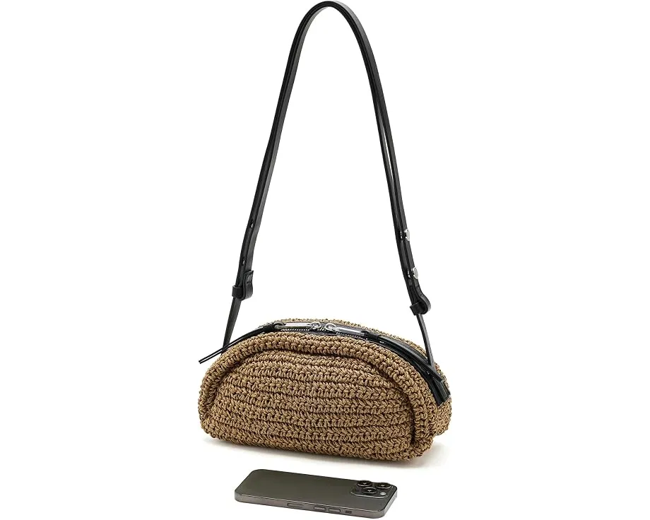 Сумка через плечо Rosalie Arc Raffia AllSaints из плетеной бумаги