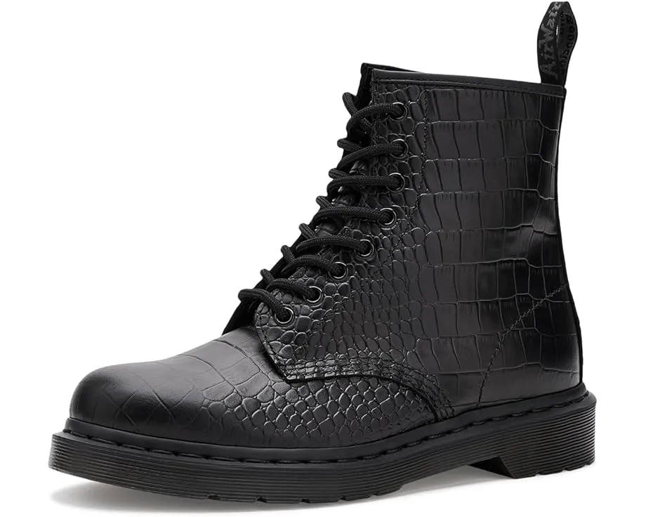 Ботинки Dr. Martens 1460 Croco с тиснением под крокодила на платформе