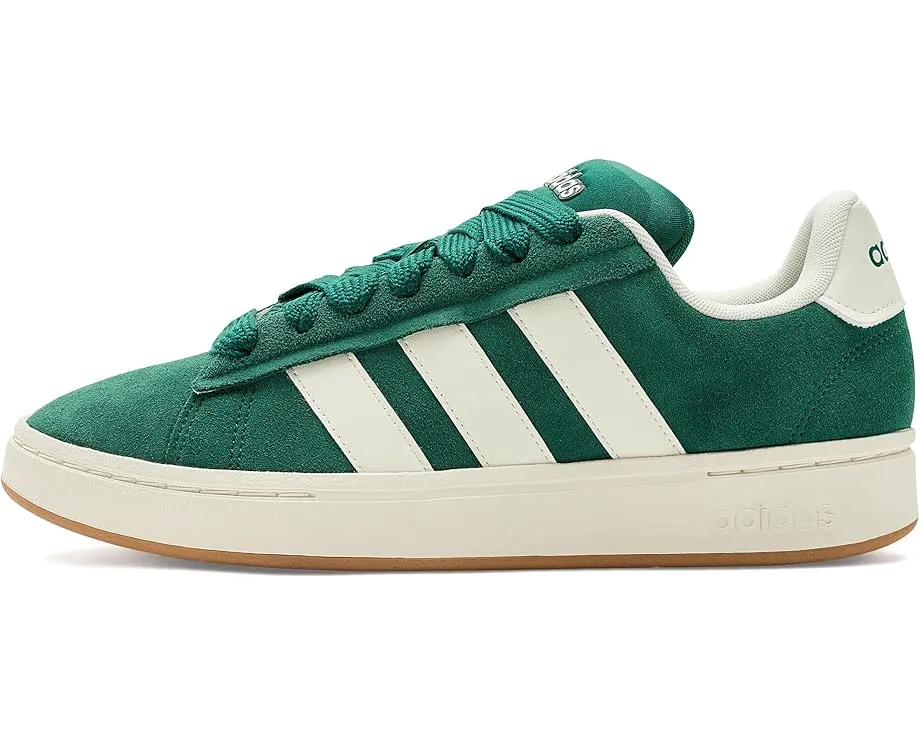 Кроссовки Adidas Grand Court Alpha зеленые с белой подошвой