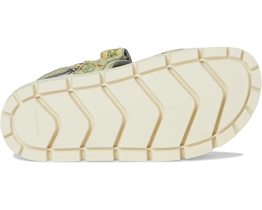 Сандалии Tory Burch Kira Rope Sport Sandal с ремешками на липучке и кожаной стелькой