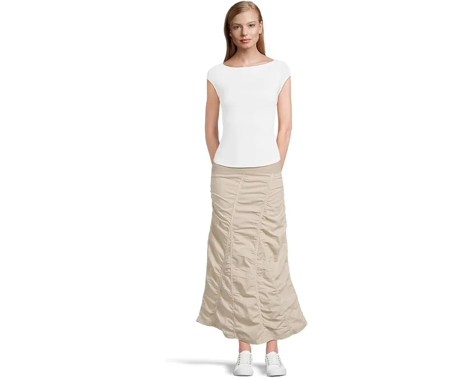 Юбка XCVI с расклешенными клиньями и присборенными деталями на резинке