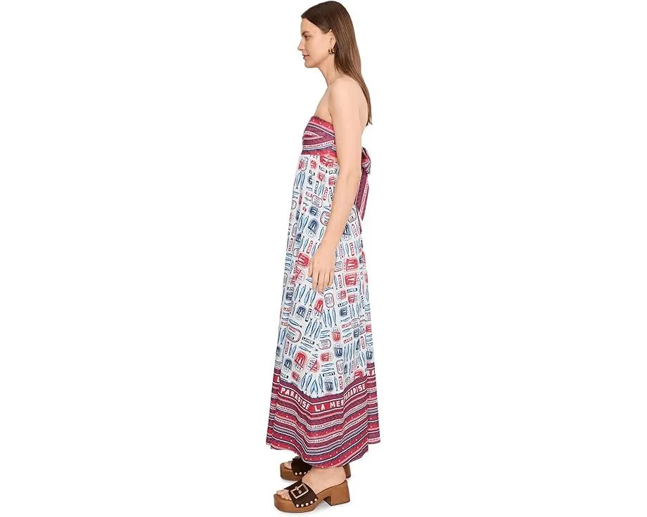 Макси-платье Day Out Maxi Dress Show Me Your Mumu с принтом сардин и открытыми плечами