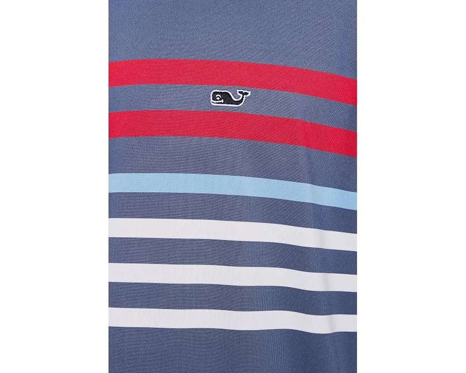 Рубашка-поло Conch Stripe Sankaty с принтом от Vineyard Vines