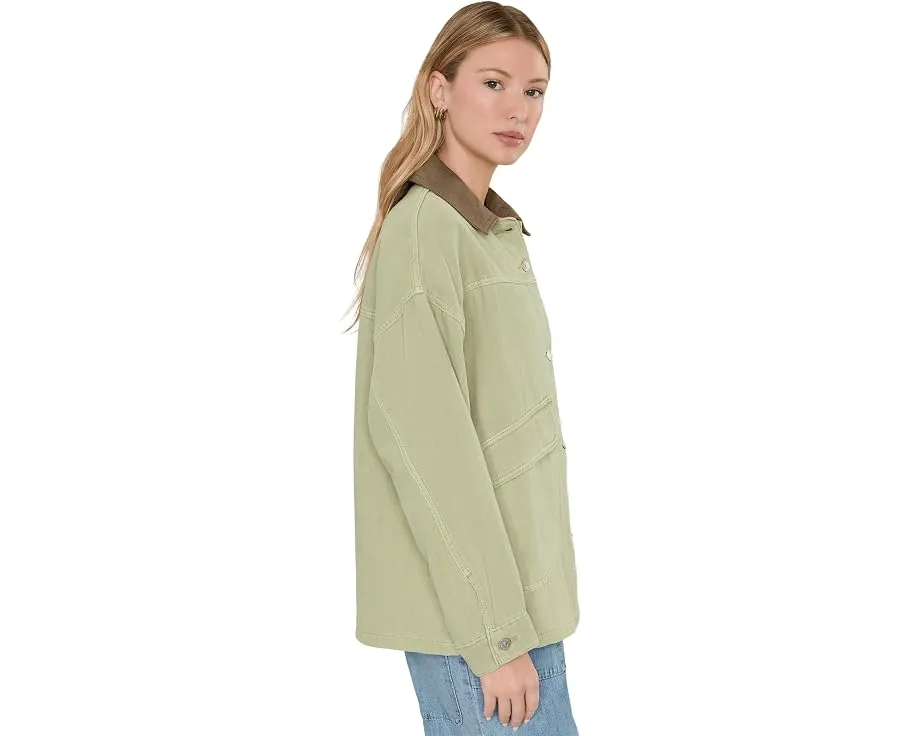 Джинсовая куртка Free People We The Free Lemon с контрастным воротником
