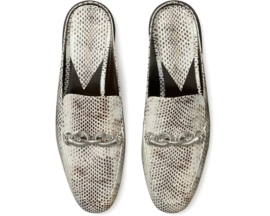 Лоферы Tory Burch Jessa без задника с узором и золотой фурнитурой