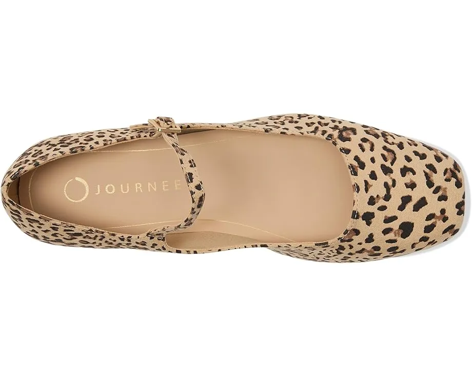 Балетки Journee Collection Carrie с ремешком и пряжкой из велюровой замши