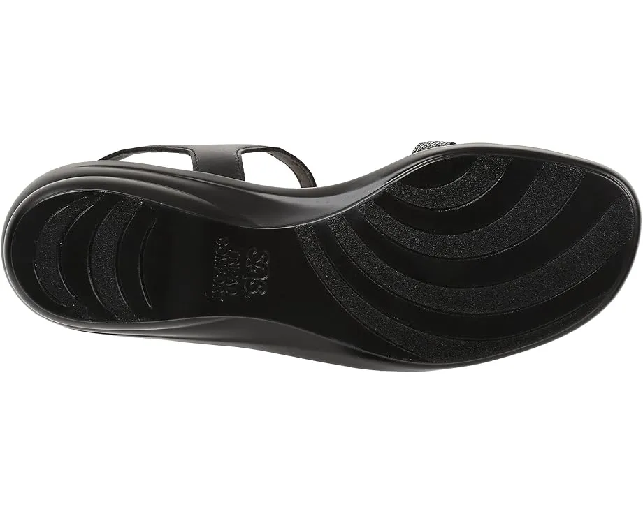 Сандалии SAS Capri T-Strap с регулируемой пряжкой и клином